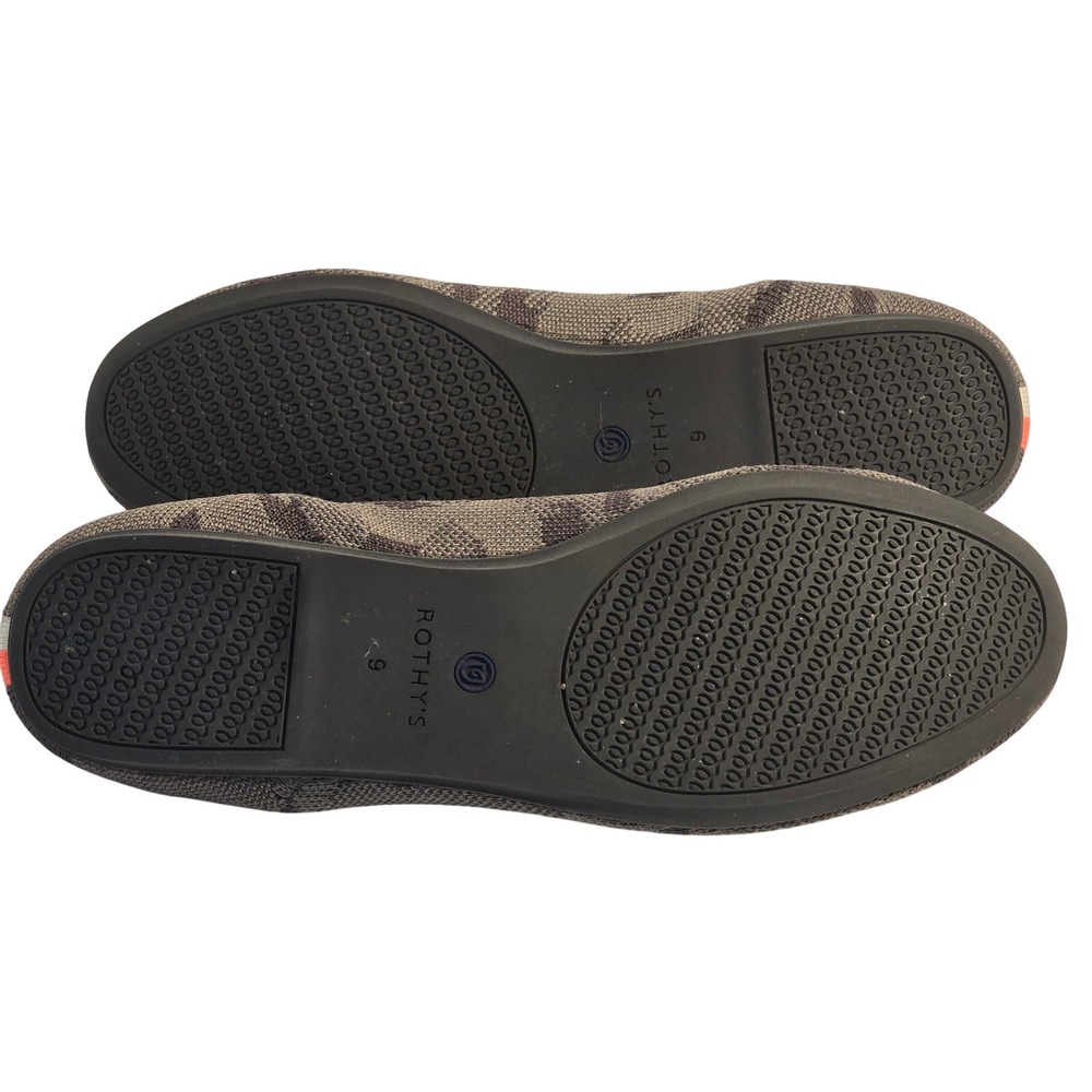 NEW Rothys The Loafer MINK Grey Camo Knit Flat Shoes Womens 9 Soft Slip On - Picture 7 of 13